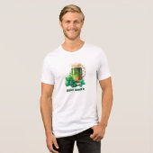 T-shirt En Tri-matière Aquarelle Bière verte (Recto plein)