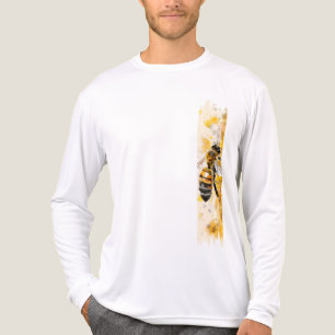 T-shirt En Tri-matière Aquarelle Miel Abeille Brosse