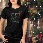 T-shirt En Tri-matière Arbre de Noël avec oiseau