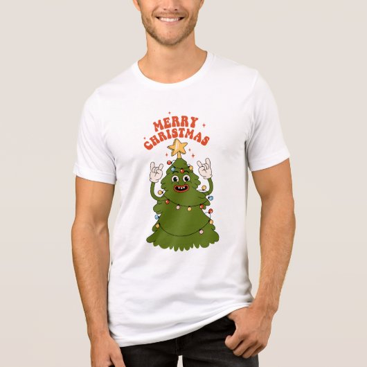 T-shirt En Tri-matière Arbre de Noël de Rockin - Un Jam Festif (Recto)