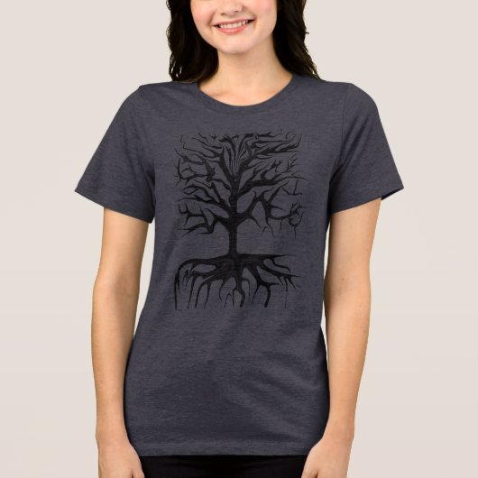 T-shirt En Tri-matière Arbre d'Halloween Goth Tree (Recto)