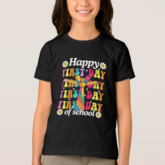 T-shirt En Tri-matière Arc-en-ciel pour le premier jour ! (Recto)