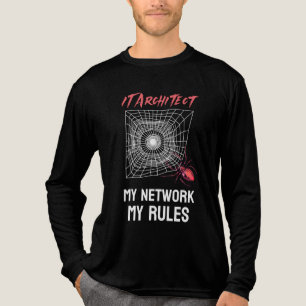 T-shirt En Tri-matière Architecte informatique : Mon réseau, mes règles D