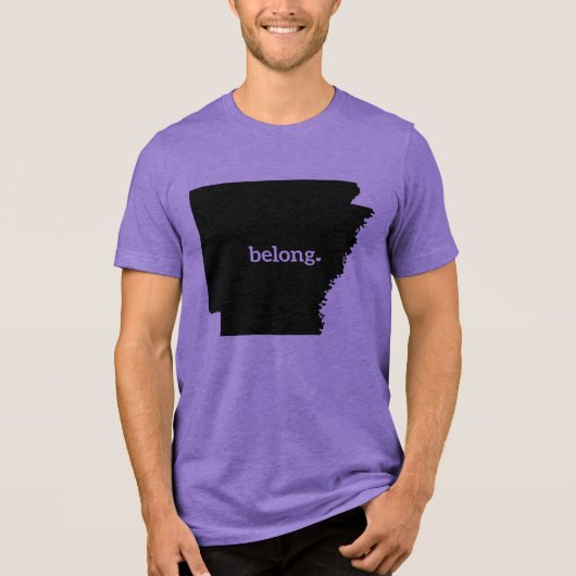 T-shirt En Tri-matière Arkansas State Map Belong (Recto)