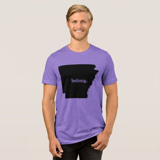 T-shirt En Tri-matière Arkansas State Map Belong (Recto plein)