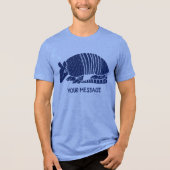 T-shirt En Tri-matière Armadillo bleu Graphique personnalisé (Recto)