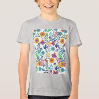 Arrière - plan floral exotique coloré Motif-23145