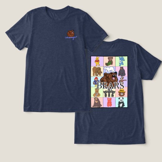 T-shirt En Tri-matière Arroyo - Ours (Design Recto & Verso)