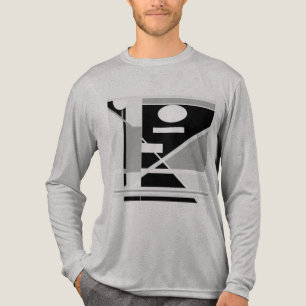 T-shirt En Tri-matière Art Abstrait d'inspiration MCM Gray noir