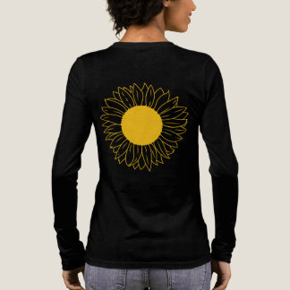 T-shirt En Tri-matière Art botanique minimaliste des tournesols