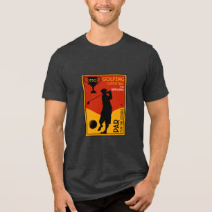 T-shirt En Tri-matière Art classique du golf des années 30