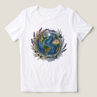 T-shirt En Tri-matière Art de l'aquarelle de la paix mondiale