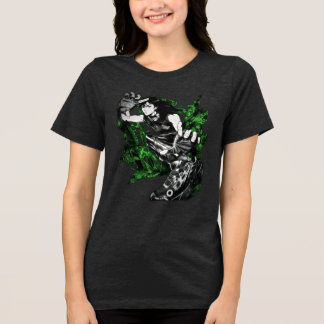 T-shirt En Tri-matière Art dynamique d'encre noire d'artiste martial Anim