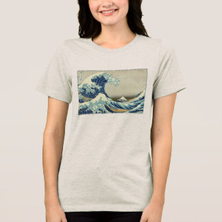 T-shirt En Tri-matière Art japonais vintage, La Grande Vague de Hokusai
