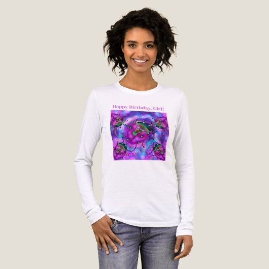 T-SHIRT EN TRI-MATIÈRE ART LADYBUG (Recto complet)