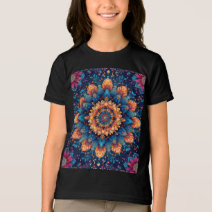 T-shirt En Tri-matière Art numérique Fleur Mandala Style-23907.