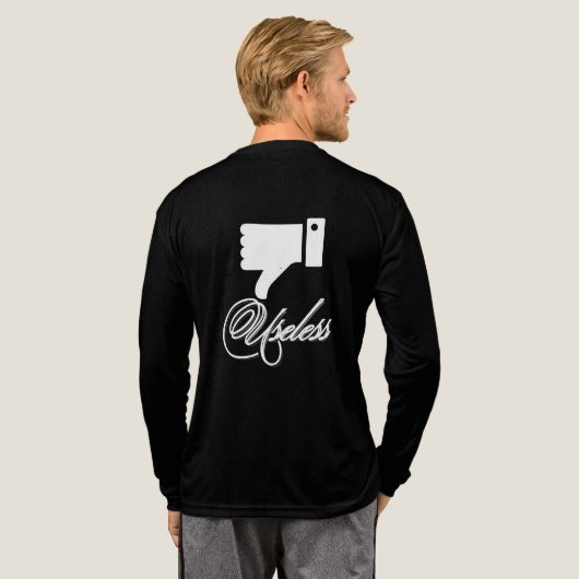 T-shirt En Tri-matière Art script inutile (Verso complet)