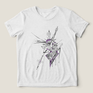 T-shirt En Tri-matière Art tribal abstrait coloré éclectique de tatouage