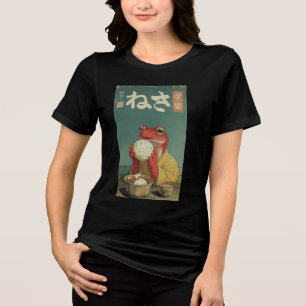 T-shirt En Tri-matière Art Ukiyo-e de grenouille japonaise pour étudiants