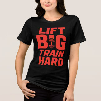 T-shirt En Tri-matière Ascenseur Grand Train Dur - T-Shirt Motivation Gym