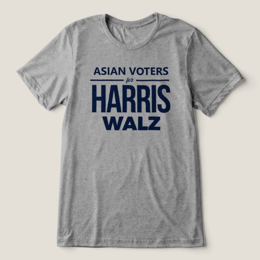 T-shirt En Tri-matière Asiatiques pour Harris Walz (Design Recto)