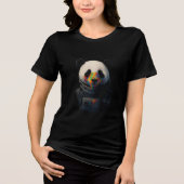 T-shirt En Tri-matière Astronaut Panda with Neon Paint Splash  (Recto)