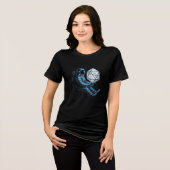 T-shirt En Tri-matière Astronaut with Moon Dice (Recto plein)