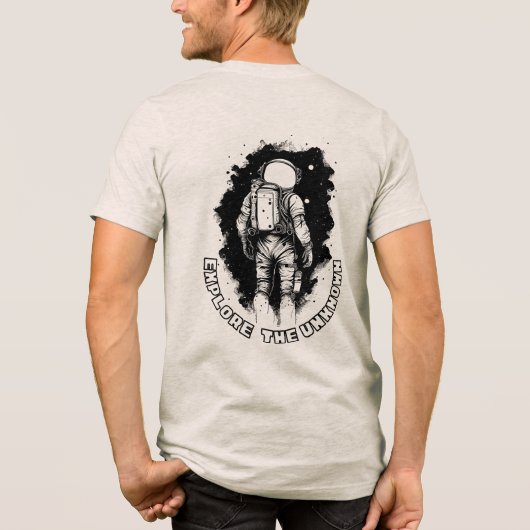 T-shirt En Tri-matière Astronaute « Explorez l'inconnu » (Verso)