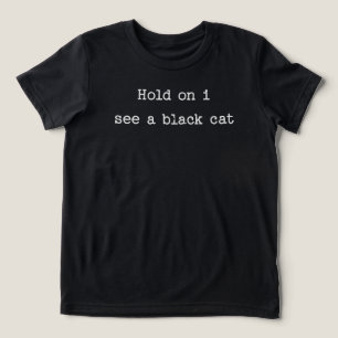 T-shirt En Tri-matière Attends, je vois un chat noir