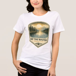 T-SHIRT EN TRI-MATIÈRE AU BORD DE L'EAU