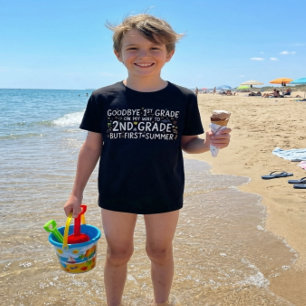 T-shirt En Tri-matière Au revoir 1re année Bonjour 2e année Premier été