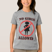 T-shirt En Tri-matière Aucune fille autorisée (Recto)