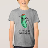T-shirt En Tri-matière Aussi Cool Que Concombre - Chemise Enfants (Recto)