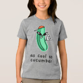 T-shirt En Tri-matière Aussi Cool Que Concombre - Chemise Enfants (Recto)