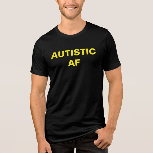 T-shirt En Tri-matière Autiste AF Autisme Neurodiversity Pride (Recto)