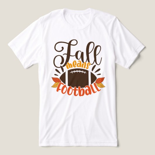 T-shirt En Tri-matière Automne signifie football (Design Recto)