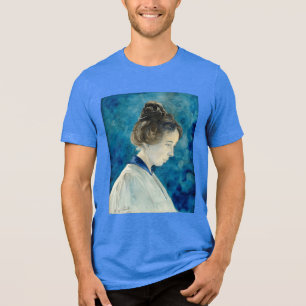 T-shirt En Tri-matière Autoportrait de Hilma af Klint en profil Art