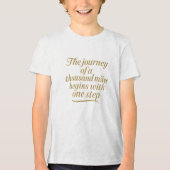 T-shirt En Tri-matière Avancement en or (Recto)