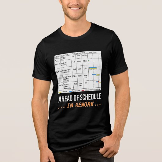 T-shirt En Tri-matière Avant l'horaire... Mais seulement en retravail! (Recto)