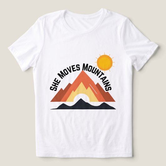 T-shirt En Tri-matière Aventure Chemise féminine - Elle déplace les monta (Design Recto)