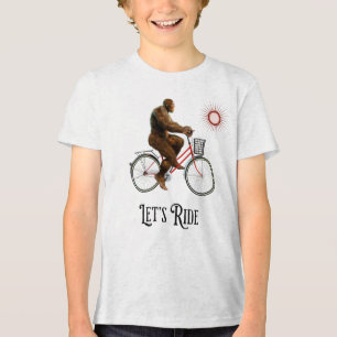 T-shirt En Tri-matière Aventure cycliste amusante de Bigfoot rétro