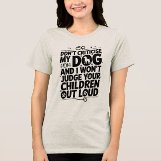 T-shirt En Tri-matière Avertissement du propriétaire du chien
