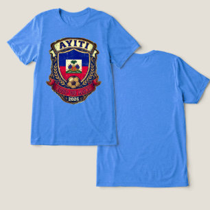 T-shirt En Tri-matière Ayiti dans la Coupe du Monde Design Vintage Haïti