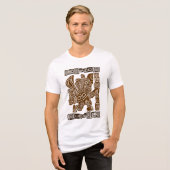 T-shirt En Tri-matière Aztec Eagle Guerrier Tribal Art antique (Recto plein)