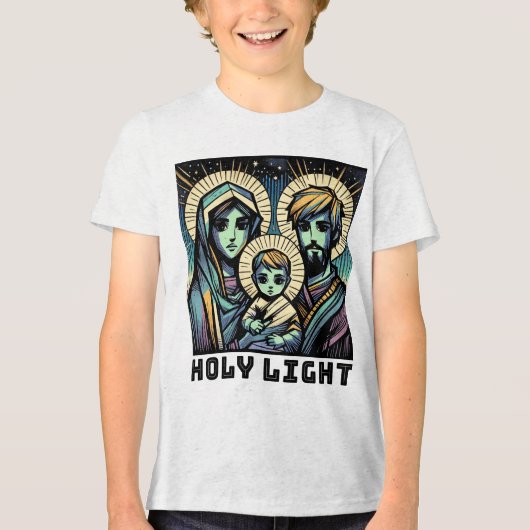 T-shirt En Tri-matière Baby Jesus : The Holy Family: Holy Light (Recto)
