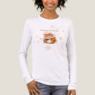 T-shirt En Tri-matière Baby shower confortable Autumn Fox "Maman à être