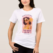 T-shirt En Tri-matière Bach Party Crew Retro Femme Bachelorette Party (Recto)