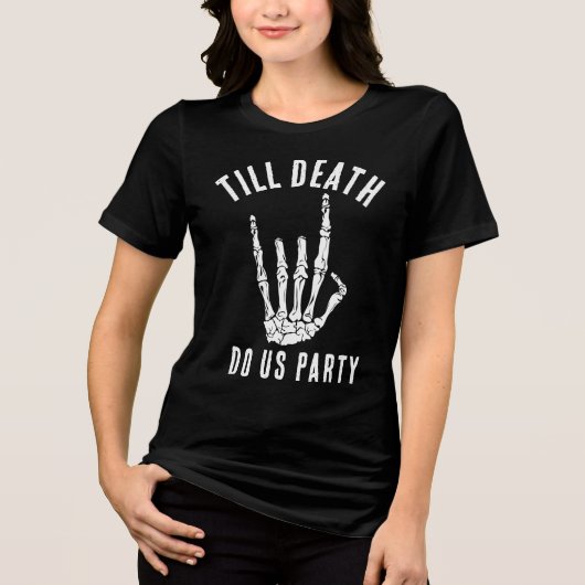 T-shirt En Tri-matière Bachelorette Matching Death Do Us Party Custom (Recto)