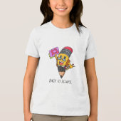 T-shirt En Tri-matière Back to School Cartoon Pencil Character Design (Recto)