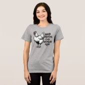 T-shirt En Tri-matière Bad Chickens Lay Deviled Eggs Funny Farm Chicken (Recto plein)